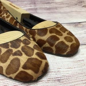 Donald Pliner Giraffe Print Ballet Flats Size 7.5